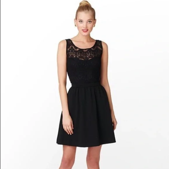 lilly pulitzer black lace dress Lilly Pulitzer Black Lace Sheath Dress Womens Sz XS Wedding Career